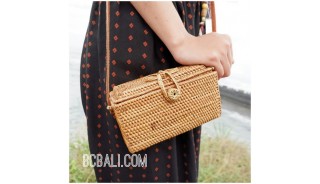 small purse bags full hand woven rattan strap handmade bali